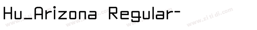 Hu_Arizona Regular字体转换